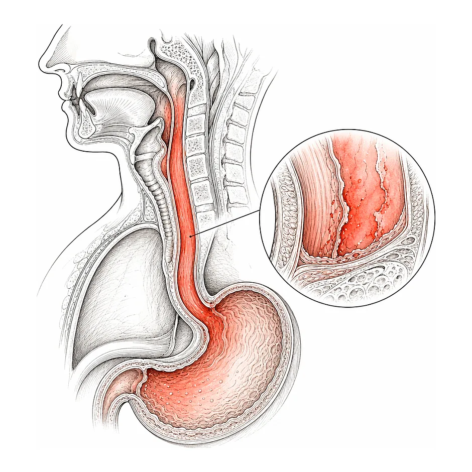 گلودرد شدید در کودکان و ارتباط آن با رفلاکس معده