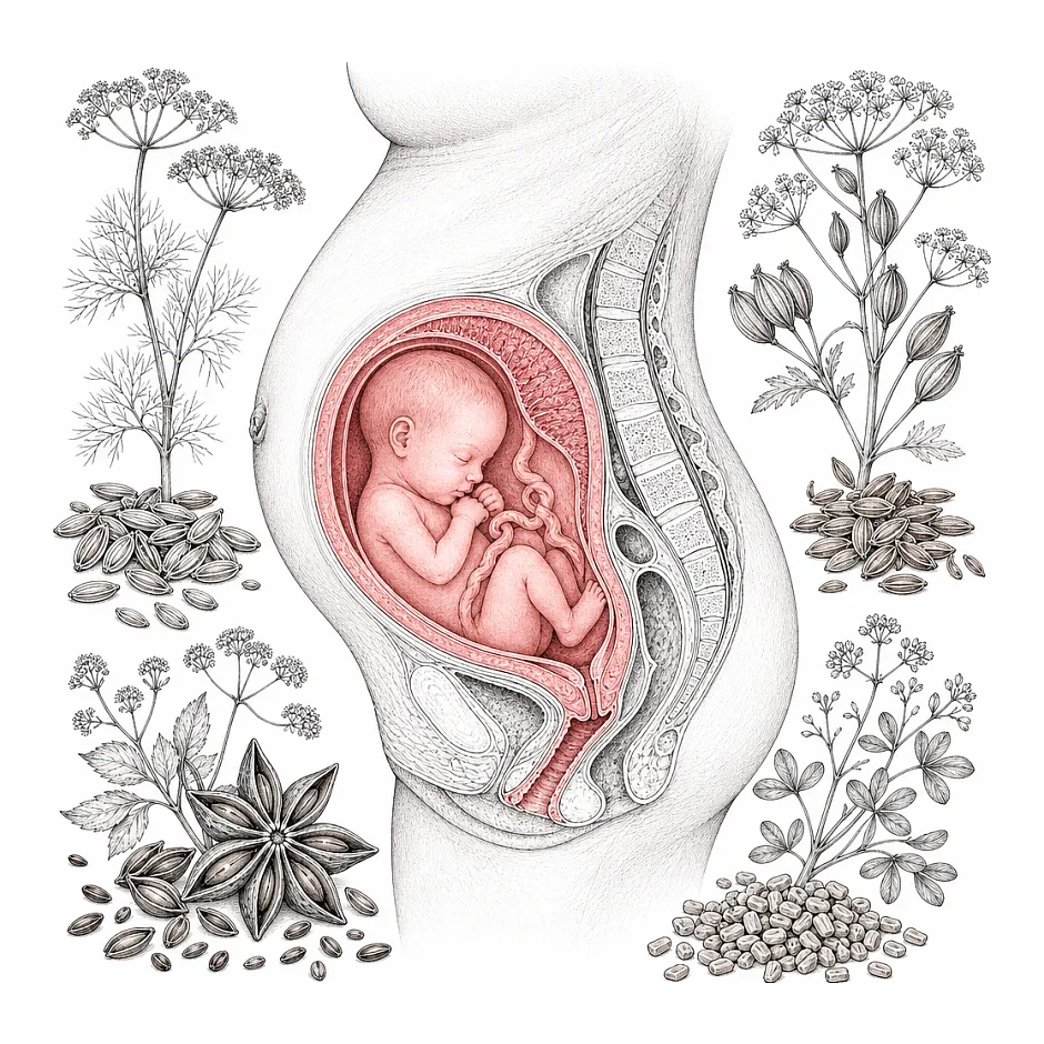 مصرف دمنوش چهار تخمه در بارداری و ایمنی جنین