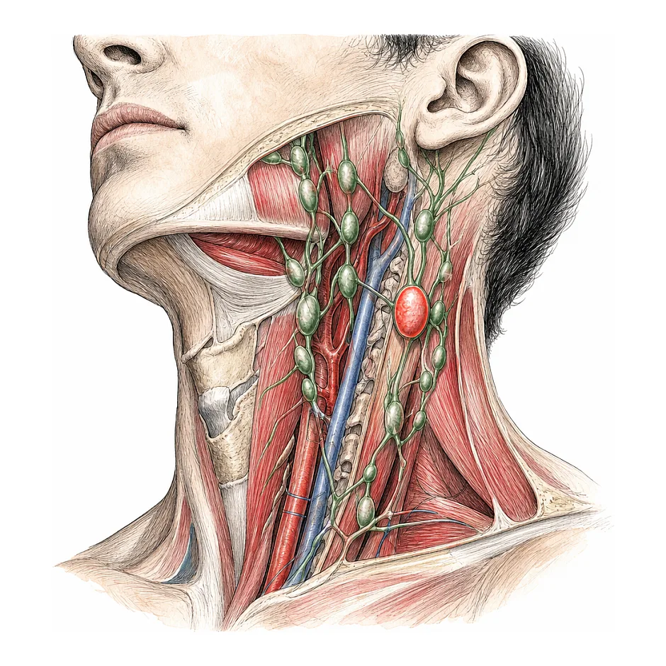 غدد لنفاوی کوچک کنار گردن؛ آیا خطرناک است؟