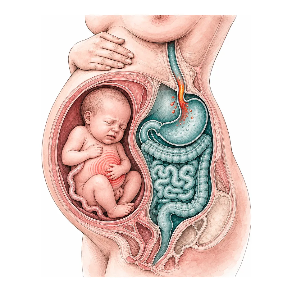 پیشگیری از کولیک و رفلاکس نوزاد در بارداری