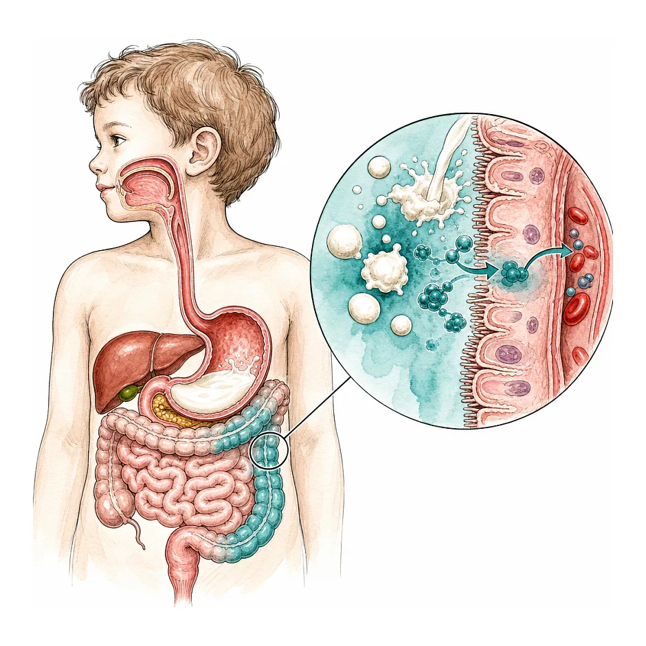 فاصله زمانی مناسب بین لبنیات و قطره آهن در کودک