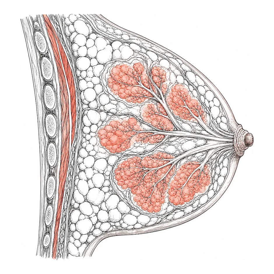 پارانشیم پستان heterogeneous fat fibro glandular چیست؟