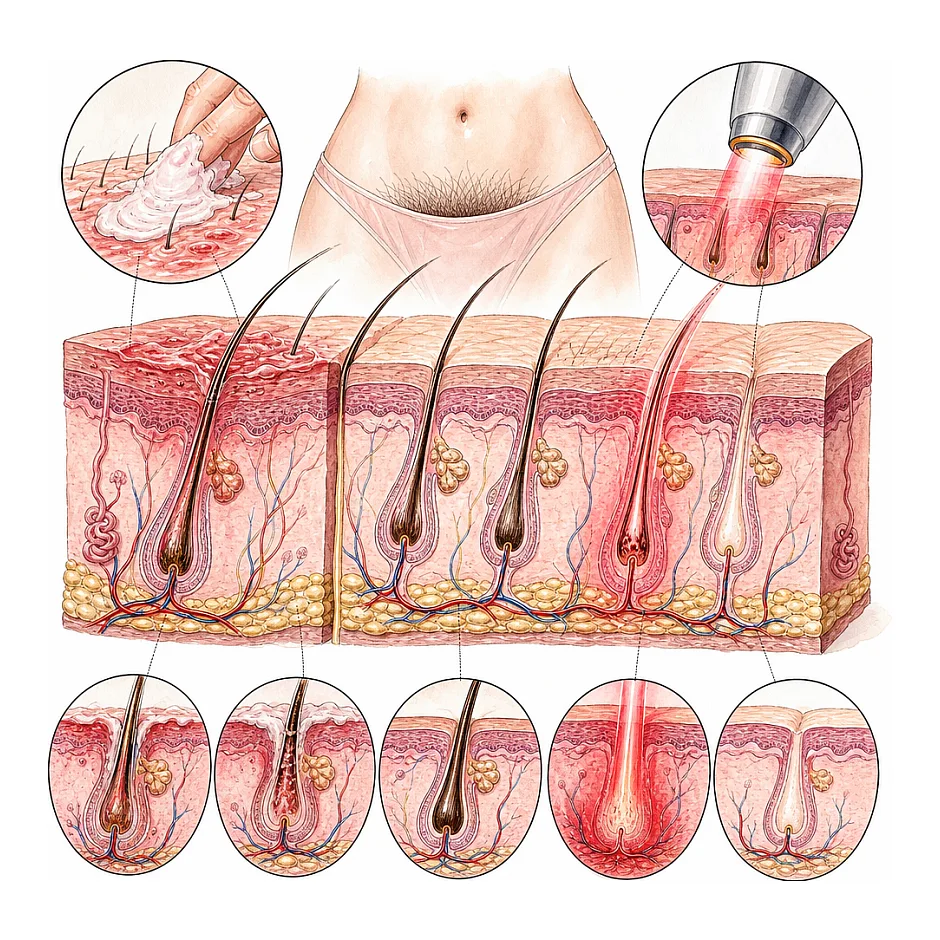 آیا استفاده هم زمان پماد دیپروکول و لیزر بیکینی تداخل دارند؟