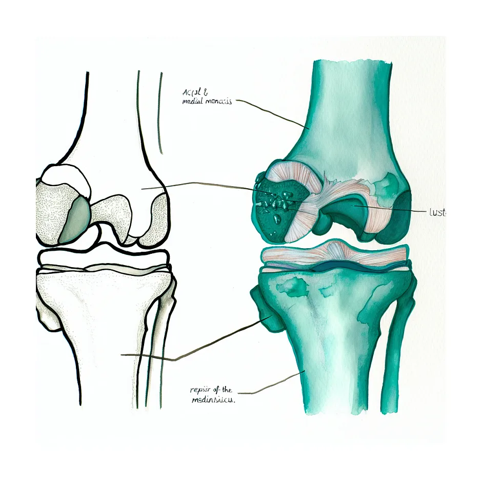 علت صاف نشدن پا بعد عمل ACL و ترمیم مدیال منیسک چیست؟