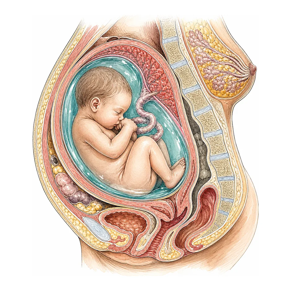 مقدار مایع آمنیوتیک در هفته ۳۲ و معنأ کاهش از ۱۲۱ به ۱۰۹
