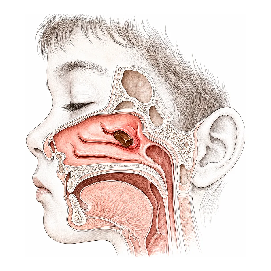 فرو کردن شکلات داخل بینی دختر بچه ی ۳ ساله - چگونه باید عمل کنیم؟