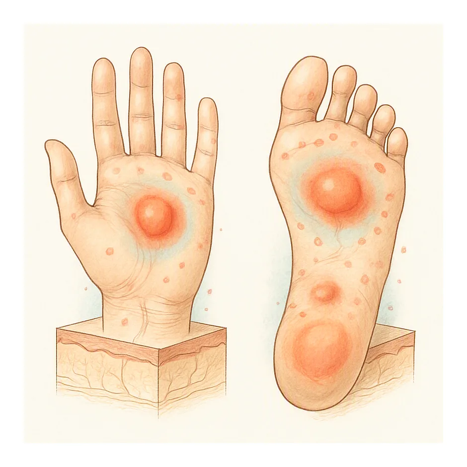 کهیر مزمن و سوزش کف دست و پا — علت و راهکار