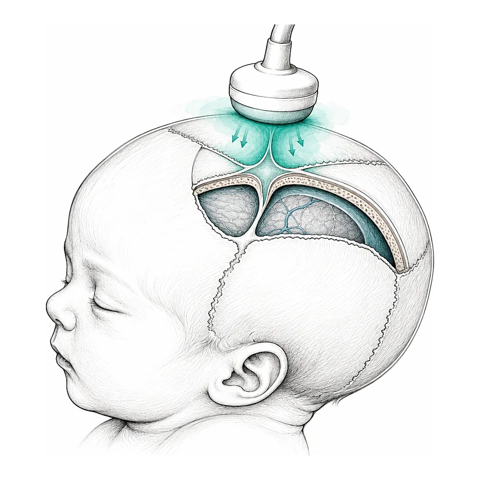 فشار پروب سونوگرافی روی ملاج نوزاد آیا خطر دارد؟