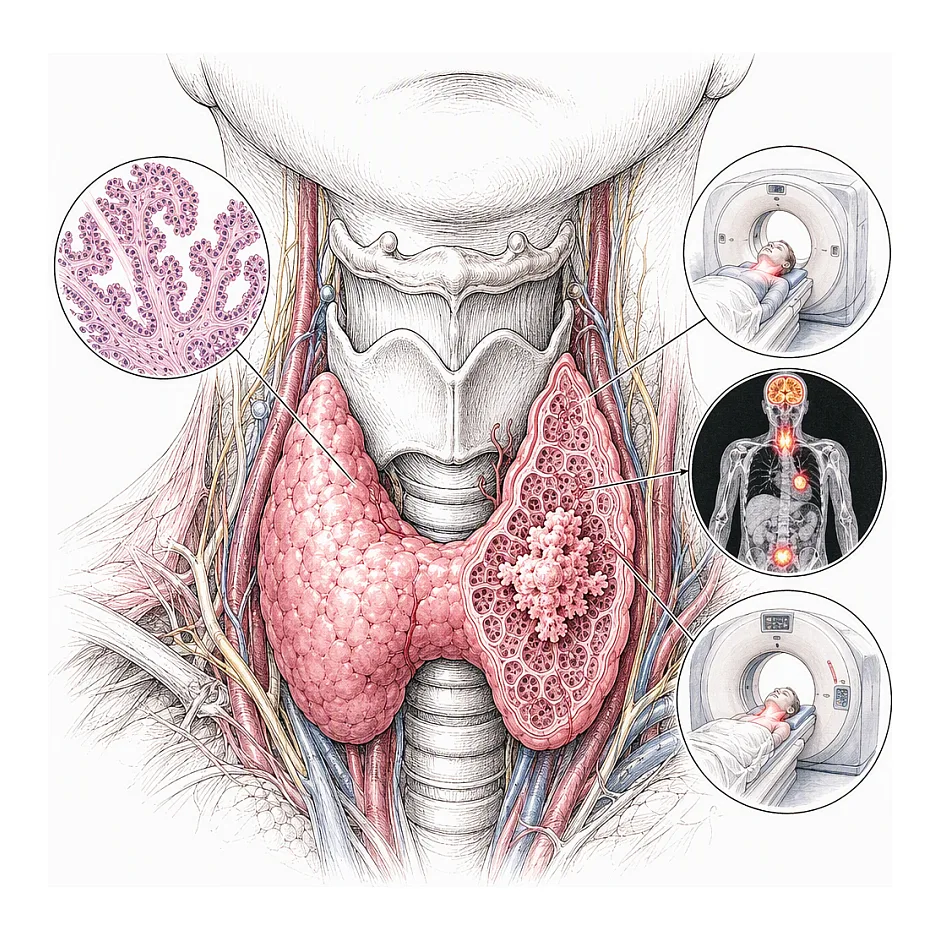 فاصله ایمن بین PET_CT و سی تی اسکن با تزریق برای کنترل کارسینوم پاپیلاری تیروئید