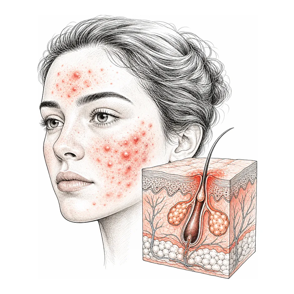 جوش چرکی صورت پس از مصرف سالویگل - علت و راهکار