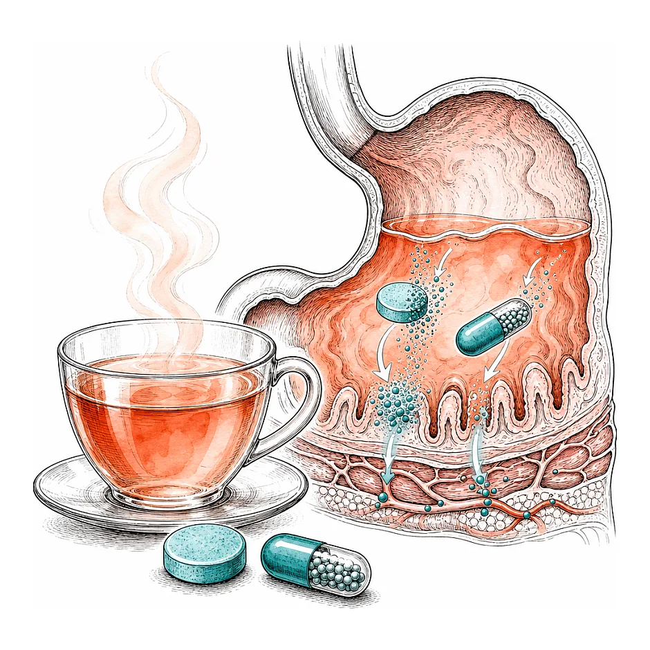 چای بعد از مصرف زینک و دوکسپین؛ مشکلی دارد؟
