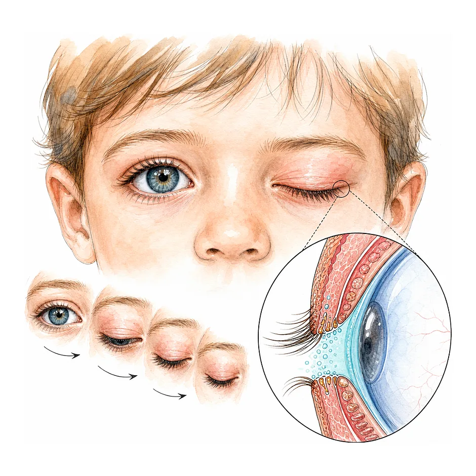 علل پلک زدن مداوم بچه چیست؟