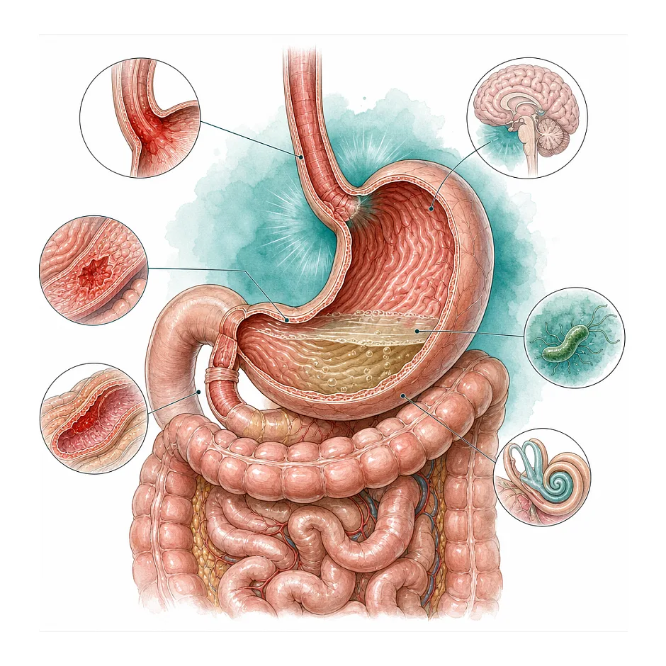 علت تهوع پس از دو هفته چیست؟