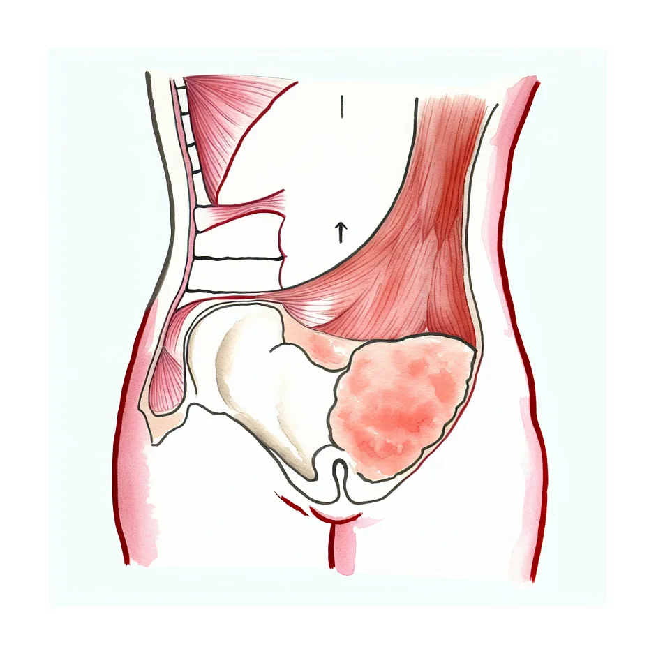 علت توده چربی سمت راست شکم و نیاز به مشاوره پزشک