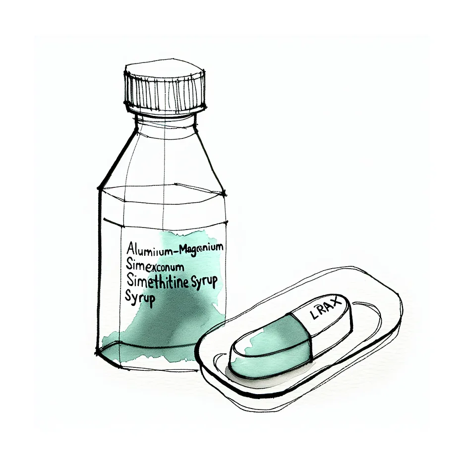 تداخل دارویی بین شربت آلومینیوم منیزیم سایمتیکون و قرص لیبراکیم