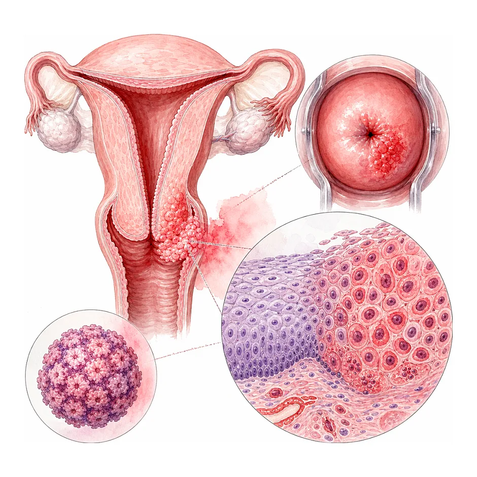 ارتباط HPV نوع ۴۵ با سرطان دهانه رحم