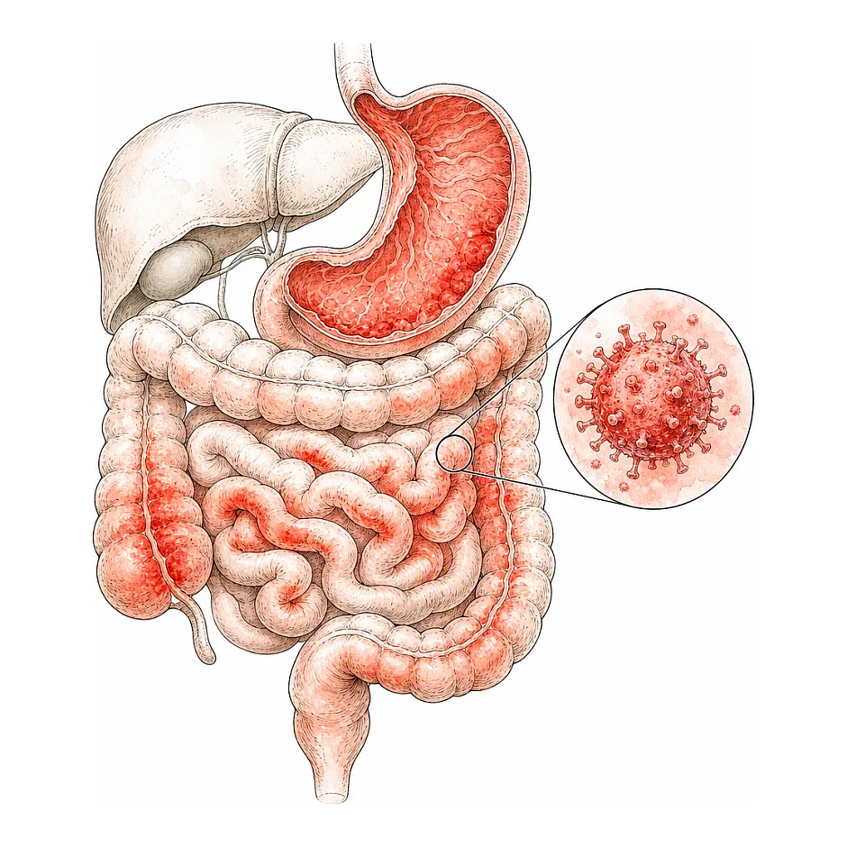 آیا ویروس گوارشی همیشه با تب همراه است؟