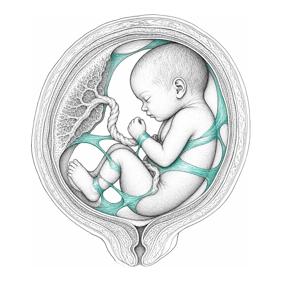 علت و عوارض محتمل amniotic band در گزارش سونوگرافی