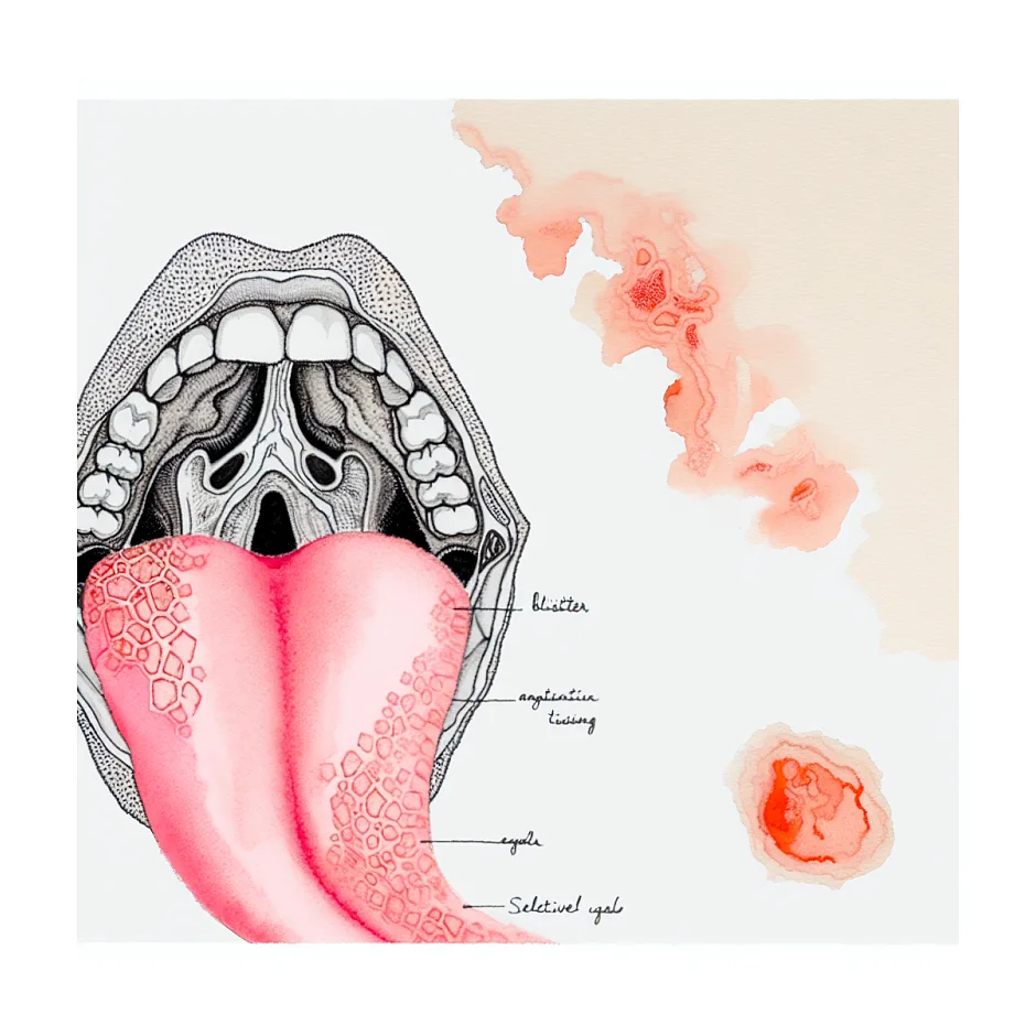 علل تاول زدن روی زبان و راهکارهای مقابله