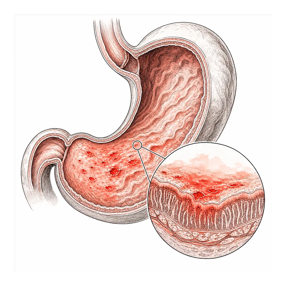 راهنمایی پزشکی در خصوص گاستروپاتی خوردگی منطقه Antrum (Erosive Gastropathy) و مصرف داروهای رانیتیدین و امپرازول