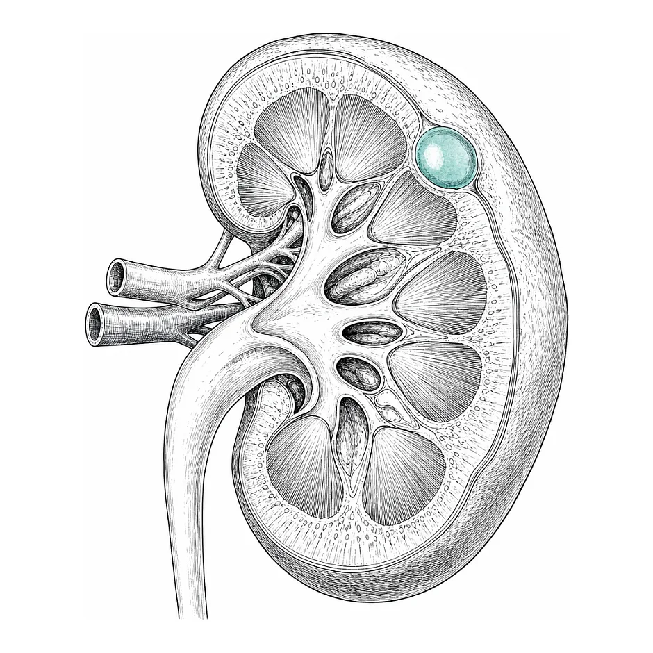 کیست کلیه ۱۰–۱۴ میلی‌متر؛ آیا خطرناک است؟