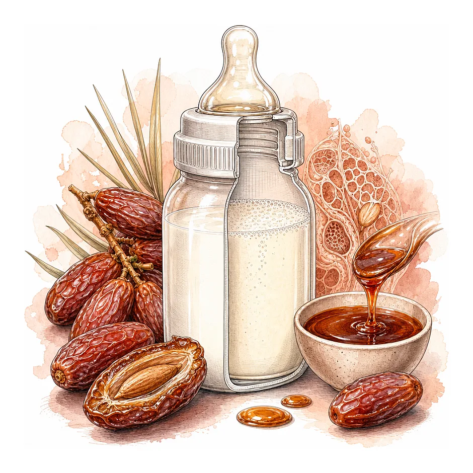 سن مناسب مصرف شیر پاستوریزه و خرما برای نوزاد