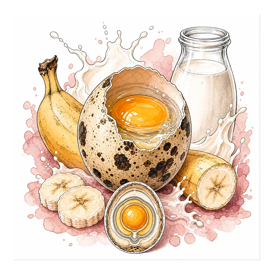 تخم بلدرچین خام در شیرموز و تاثیر بر باروری