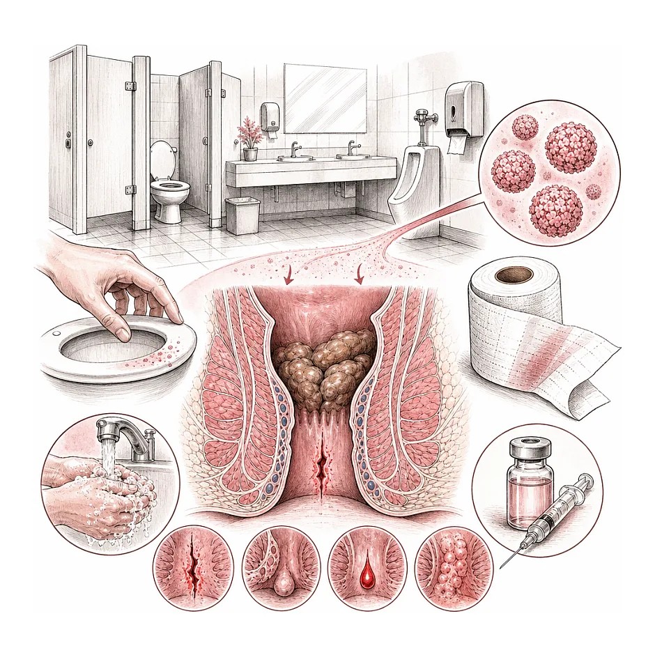 آیا HPV از دستشویی عمومی قابل انتقال است؟