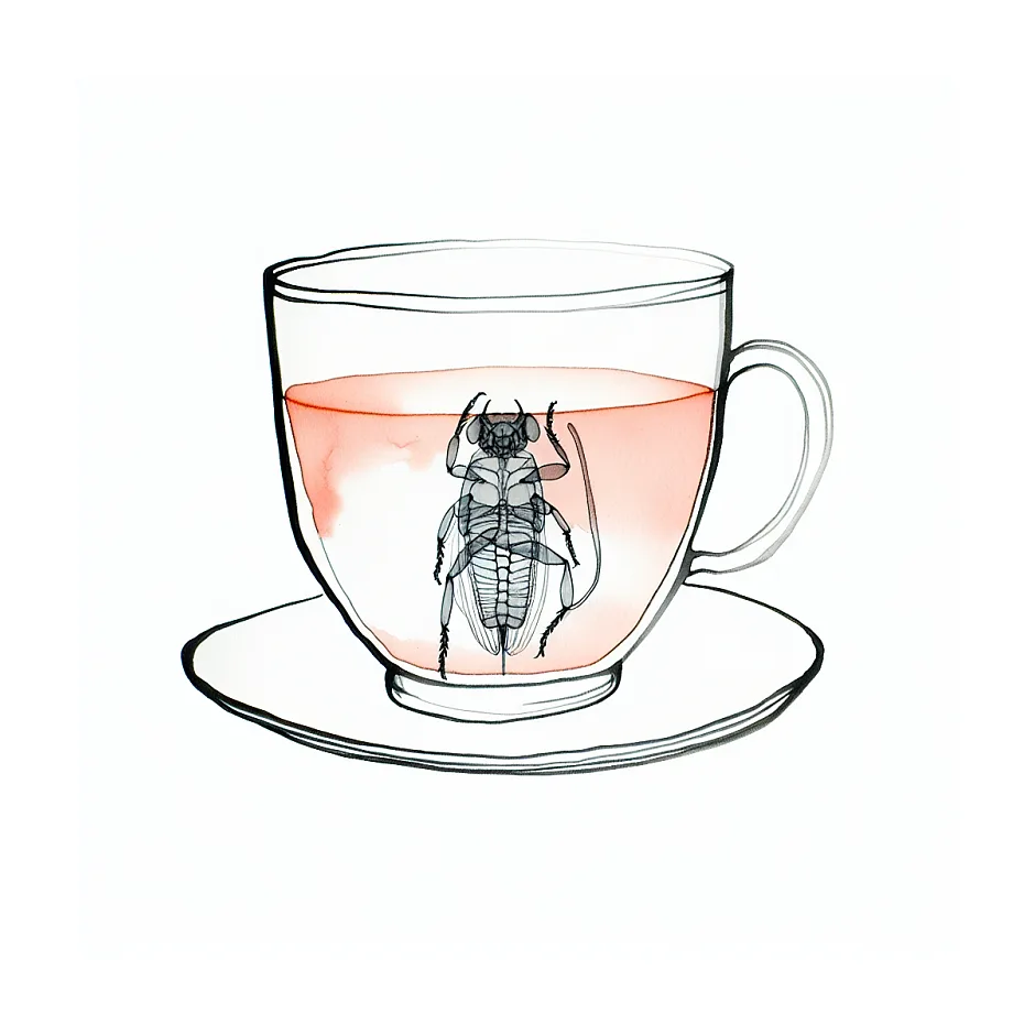 خوردن حشره در چای، آیا خطرناک است؟