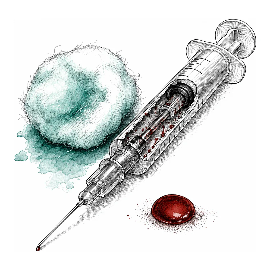 احتمال انتقال HIV از طریق پنبه الکلی آلوده