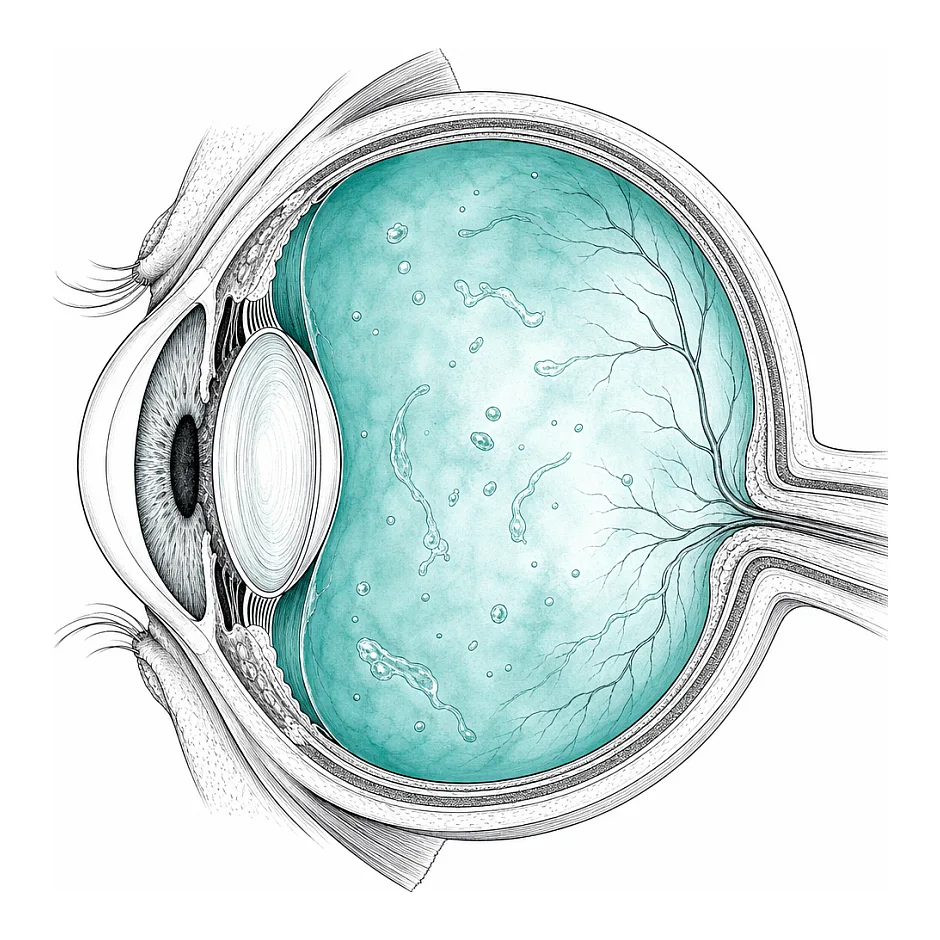 علت دیدن نقاط و خطوط نورانی در چشم