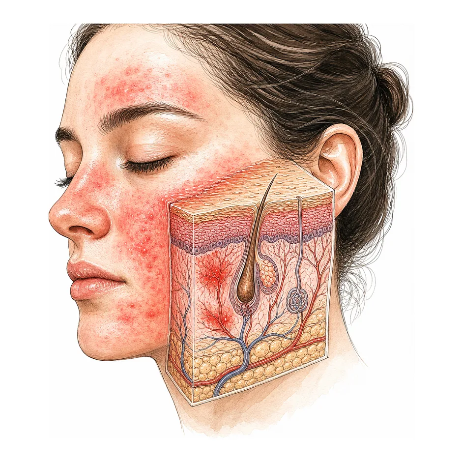 سوزش صورت بعد از استفاده از بنزوئیل پراکساید
