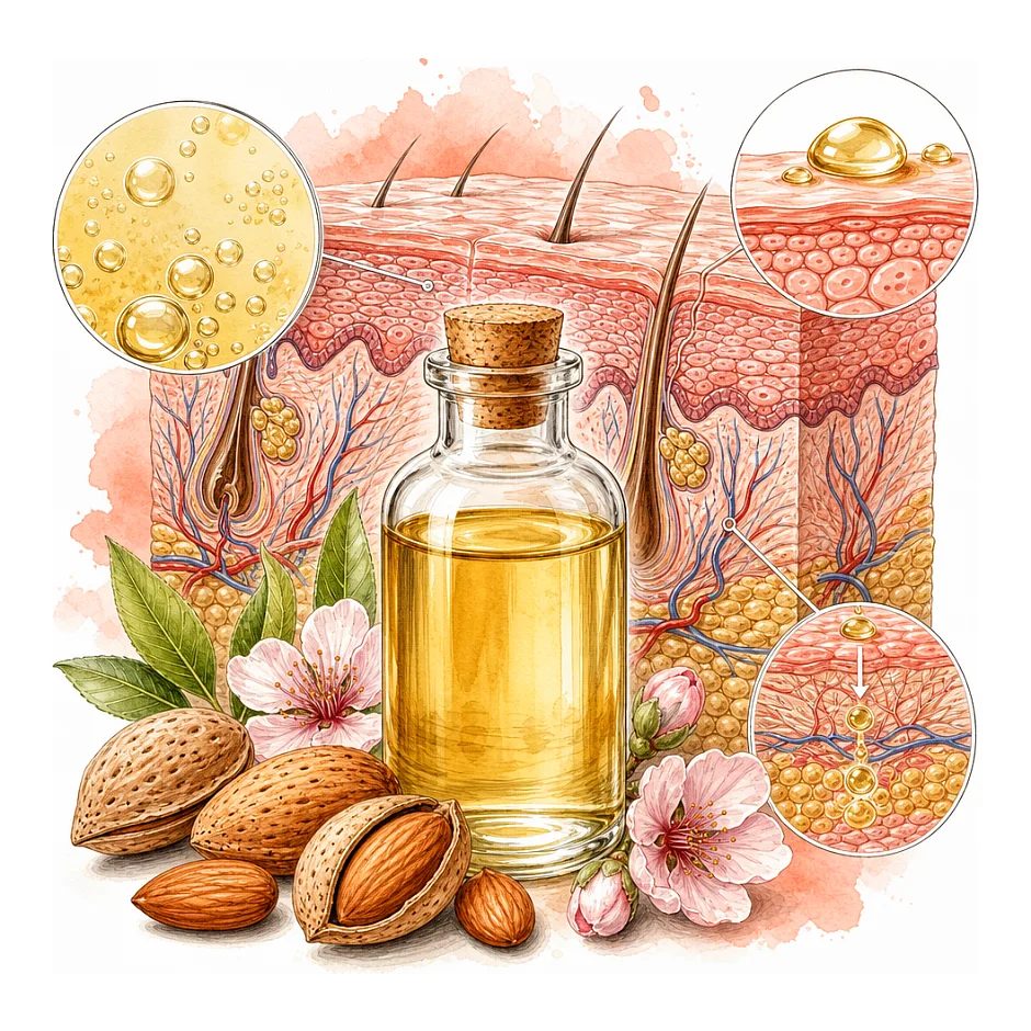 عوارض روغن بادام شیرین برای پوست و پیشنهاد شامپوی بدون سولفات
