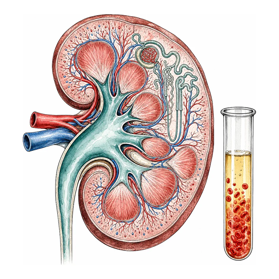 معنی Blood/Hgb مثبت در آزمایش ادرار