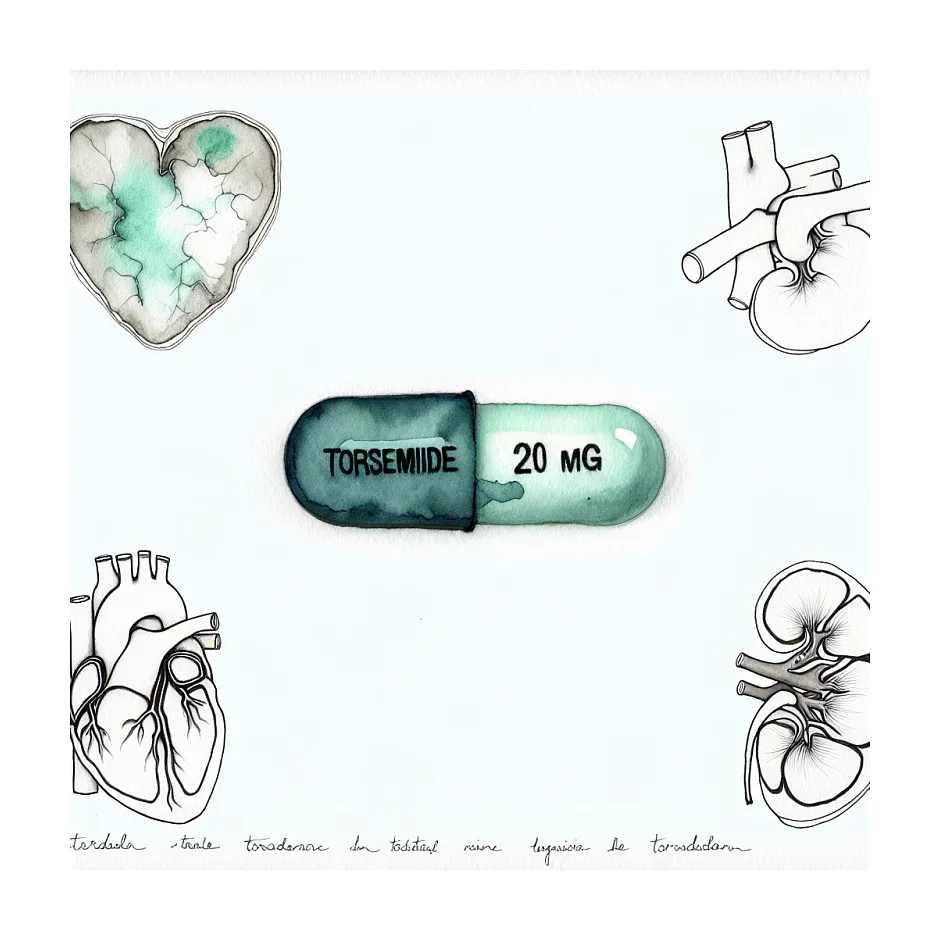 روش مصرف داروی Torsemide 20mg برای بیماران مسن با مشکلات قلبی و دیابت