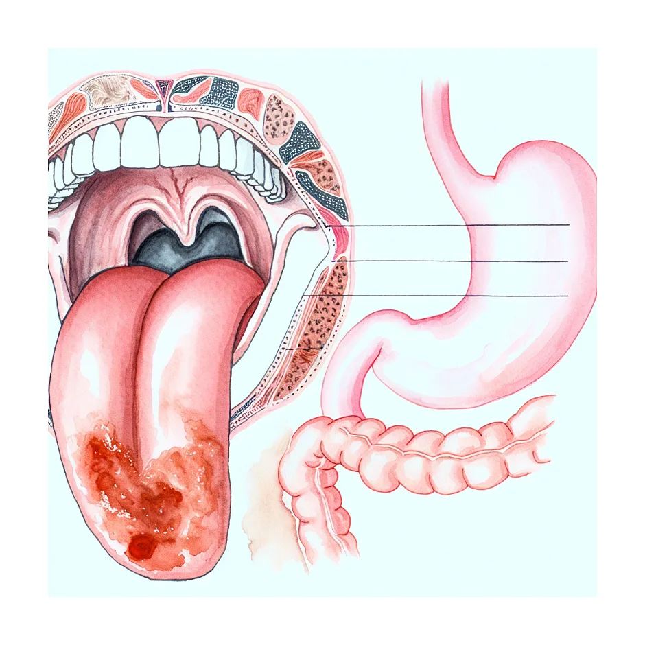 علت تغییر رنگ زبان و ارتباط آن با معده چیست؟