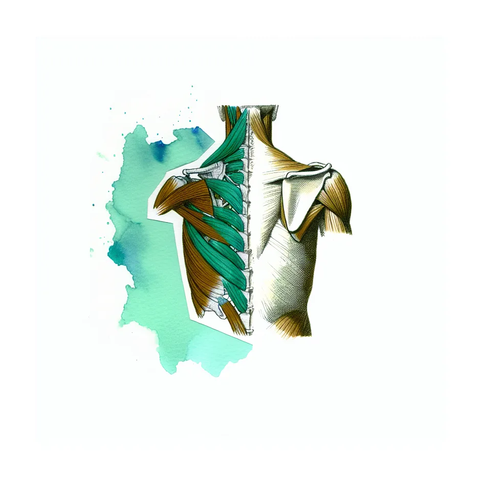 گرفتگی عضلات پشت و قفسه سینه (سمت چپ)