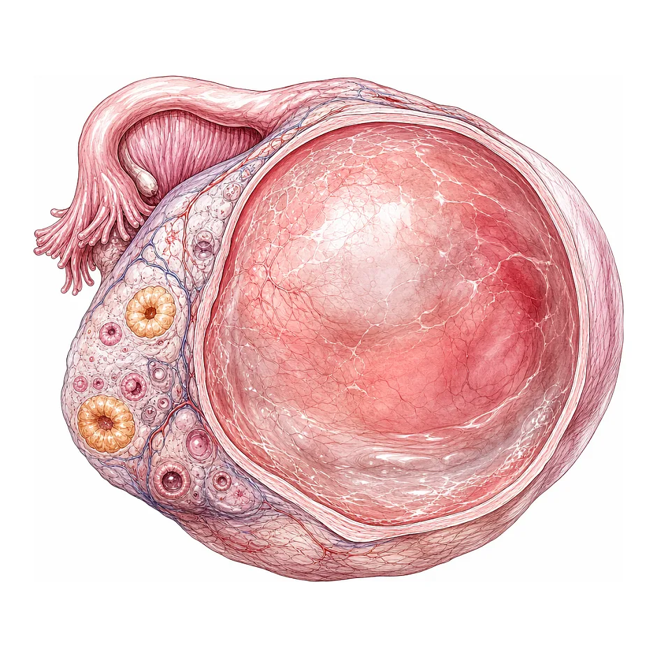 علت کیست 11 سانتیمتری و امکان بارداری پس از IVF