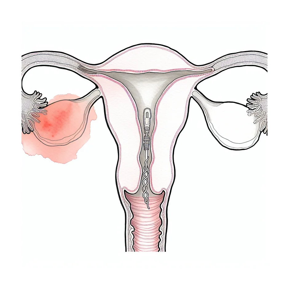 ریسک گم شدن نخ IUD هنگام پایین آمدن دستگاه
