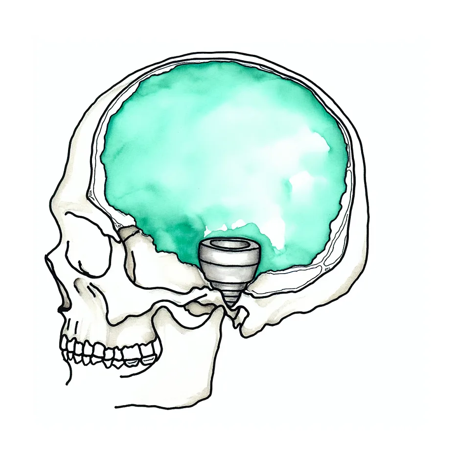 نرم شدن محل جمجمه مصنوعی — تجمع مایع؟
