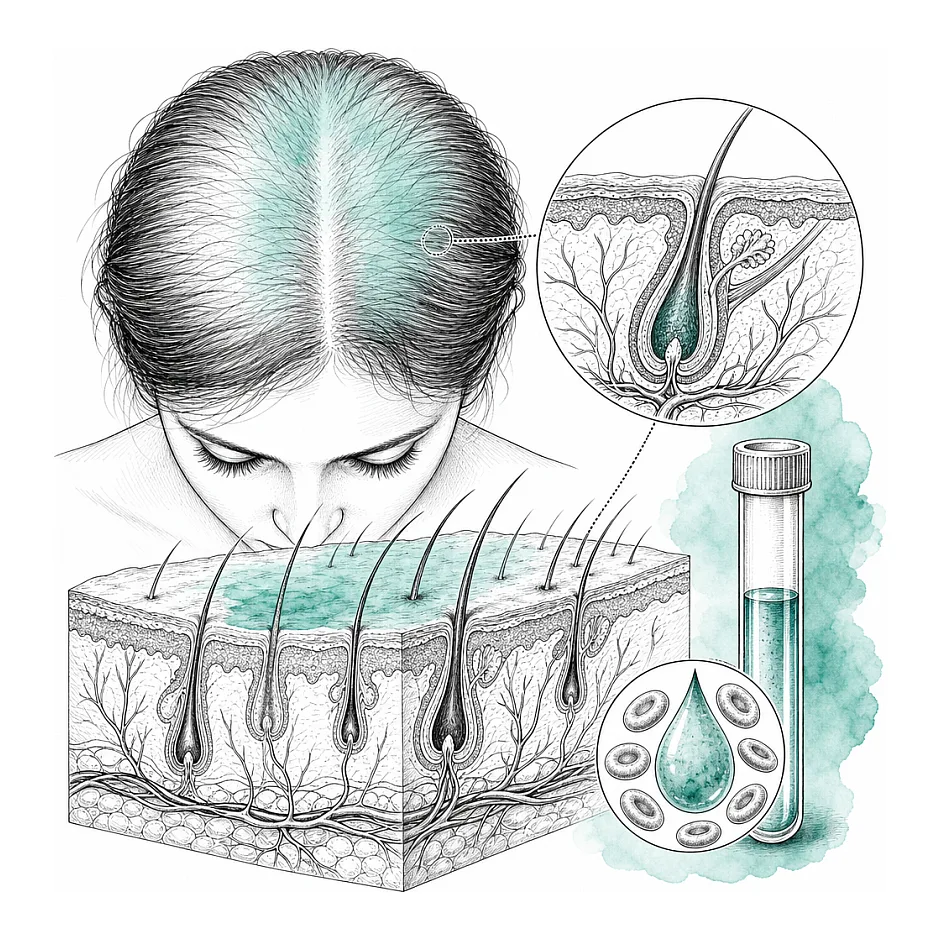 ریزش موی منتشر پس از جراحی — چه آزمایشی لازم است؟