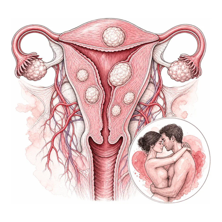 چه زمانی پس از آمبولیزاسیون فیبروم رحم می‌توان رابطه جنسی برقرار کرد؟
