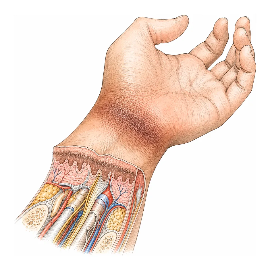 تیره شدن مچ دست و کوچک شدن سینه؛ علل شایع