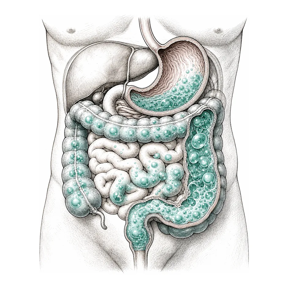 شکم پر از گاز در سونوگرافی یعنی چه؟