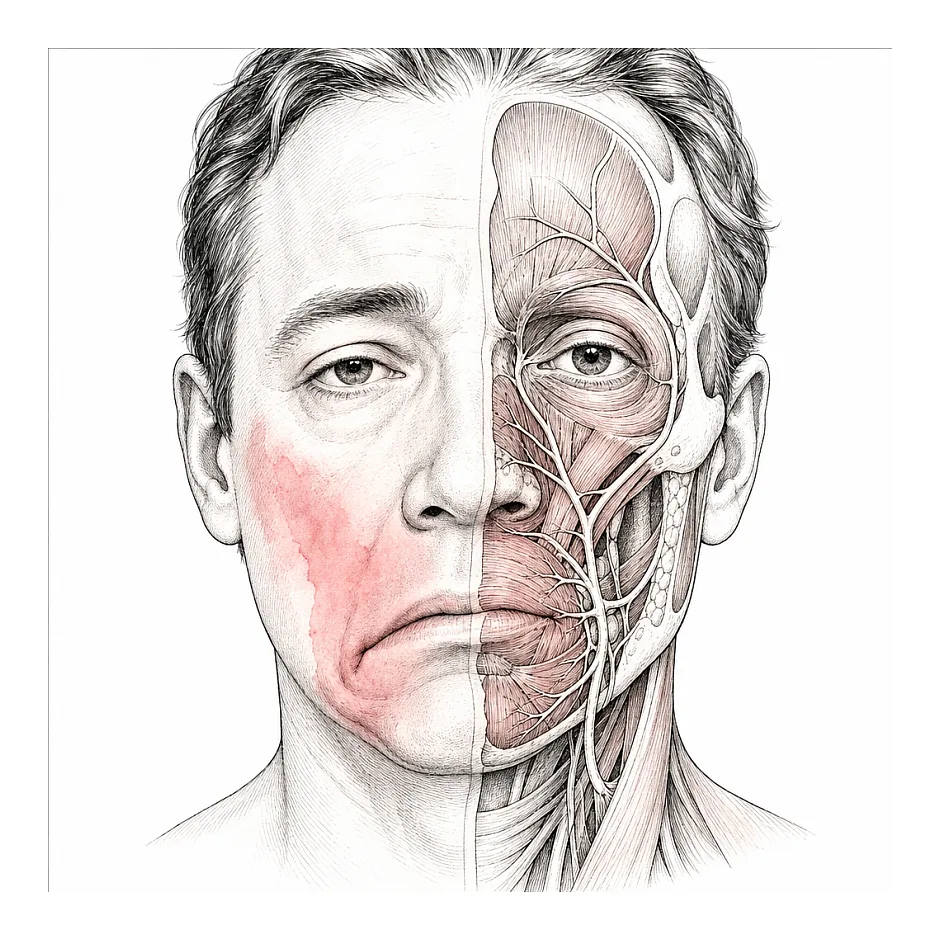 جمع شدن یک سمت صورت هنگام عصبانیت؛ علل و اقدامات