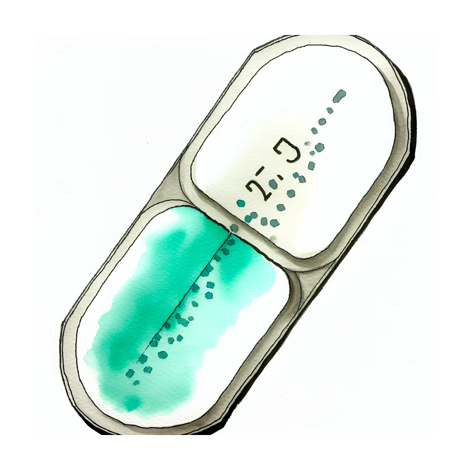 نصف کردن قرص میرتازاپین ۱۵ برای استفاده به عنوان دوز ۷.۵