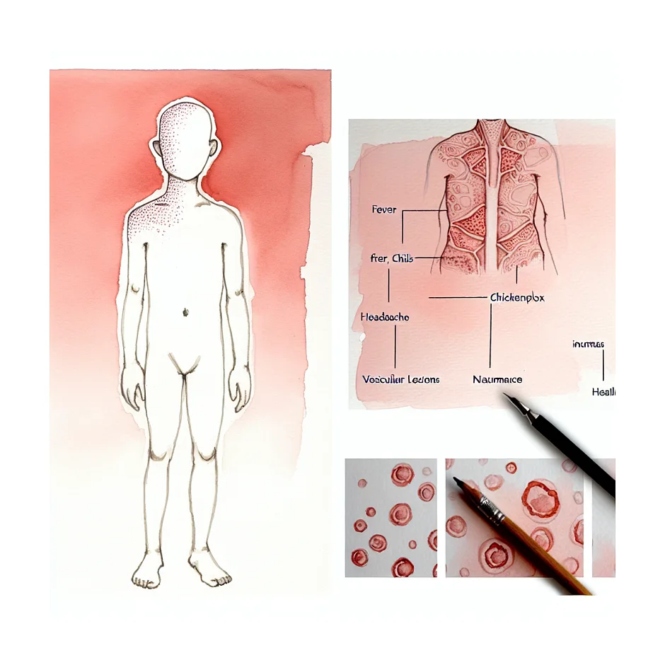 آیا علائم من آبله‌مرغان است؟