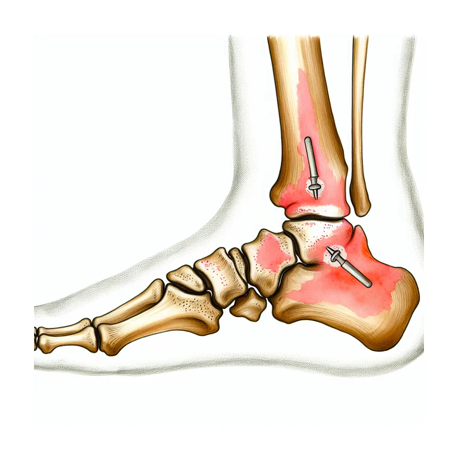 موعد خروج پین پس از جراحی شکستگی مچ پا