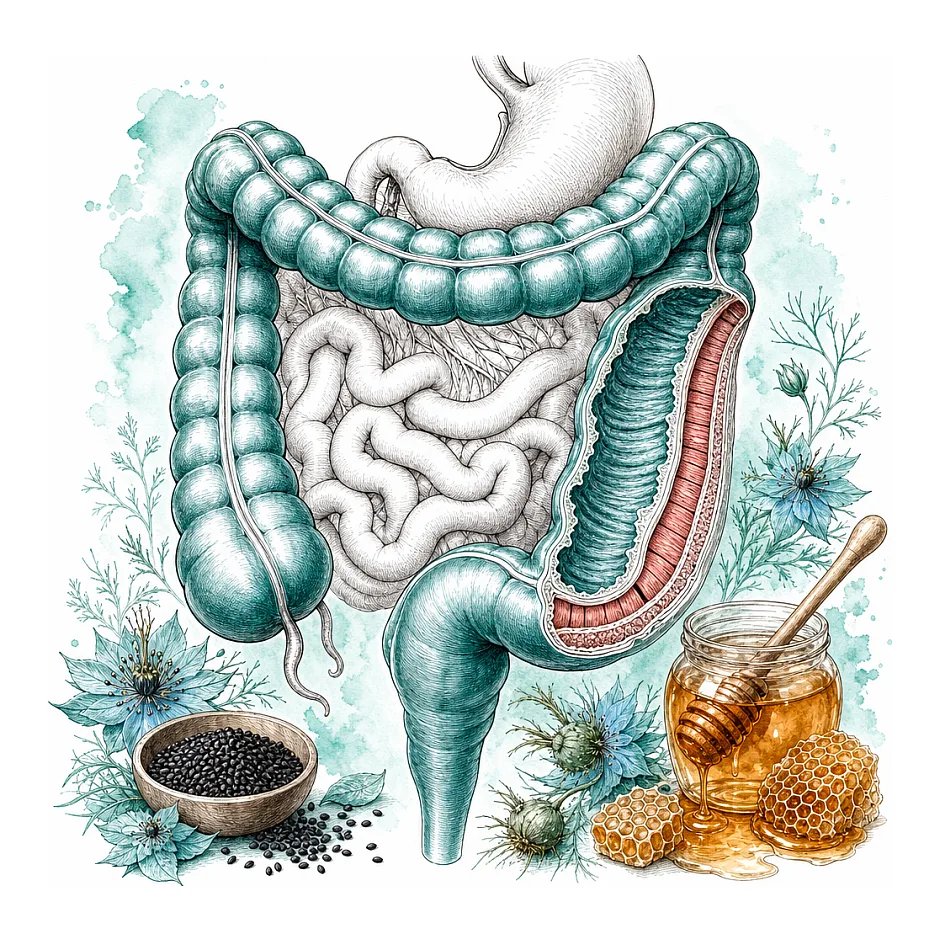 آیا عسل و سیاه دانه بر روی سندرم روده تحریک پذیر موثر است؟ - پاسخگویی تخصصی پزشکی